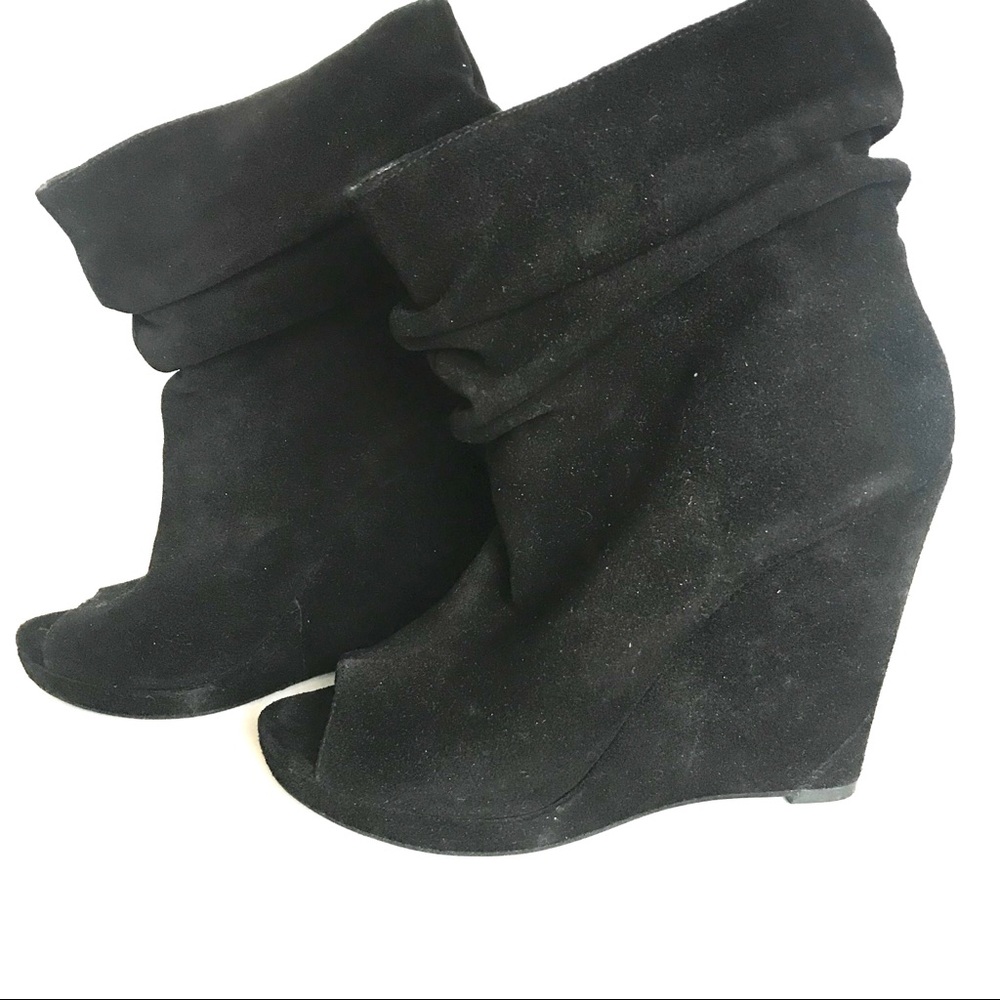 BCBGeneration Black Suede Crosta Boot